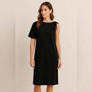 ZARA Trafaluc One-Shoulder Long Sleeve Dress – Black | Women’s Medium